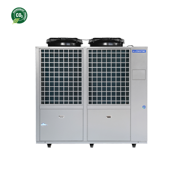 Pompa di calore CO2 inverter ad aria da 160KW per acqua calda commerciale